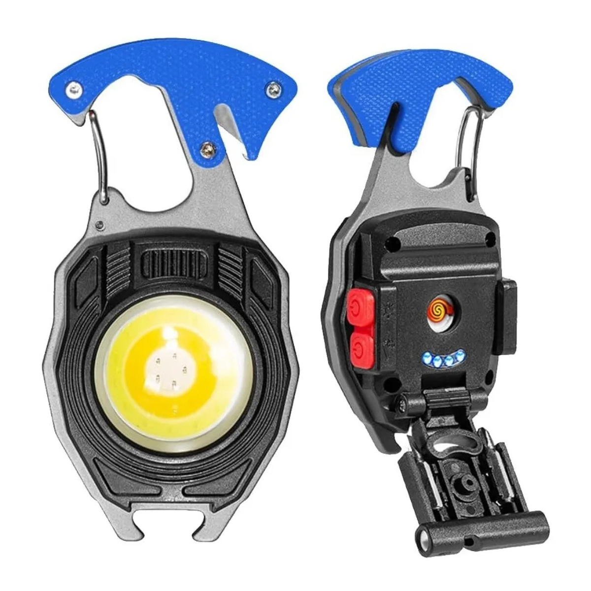 Llavero Multiusos con Linterna LED Recargable