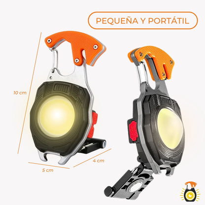 Llavero Multiusos con Linterna LED Recargable