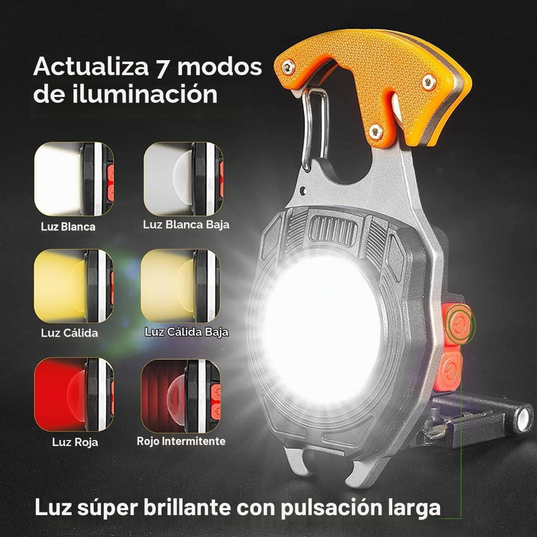 Llavero Multiusos con Linterna LED Recargable