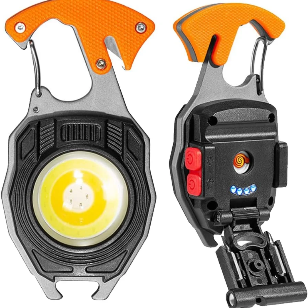 Llavero Multiusos con Linterna LED Recargable